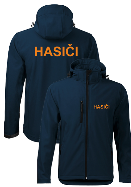 Tmavě modrá softshelová bunda pro hasiče2